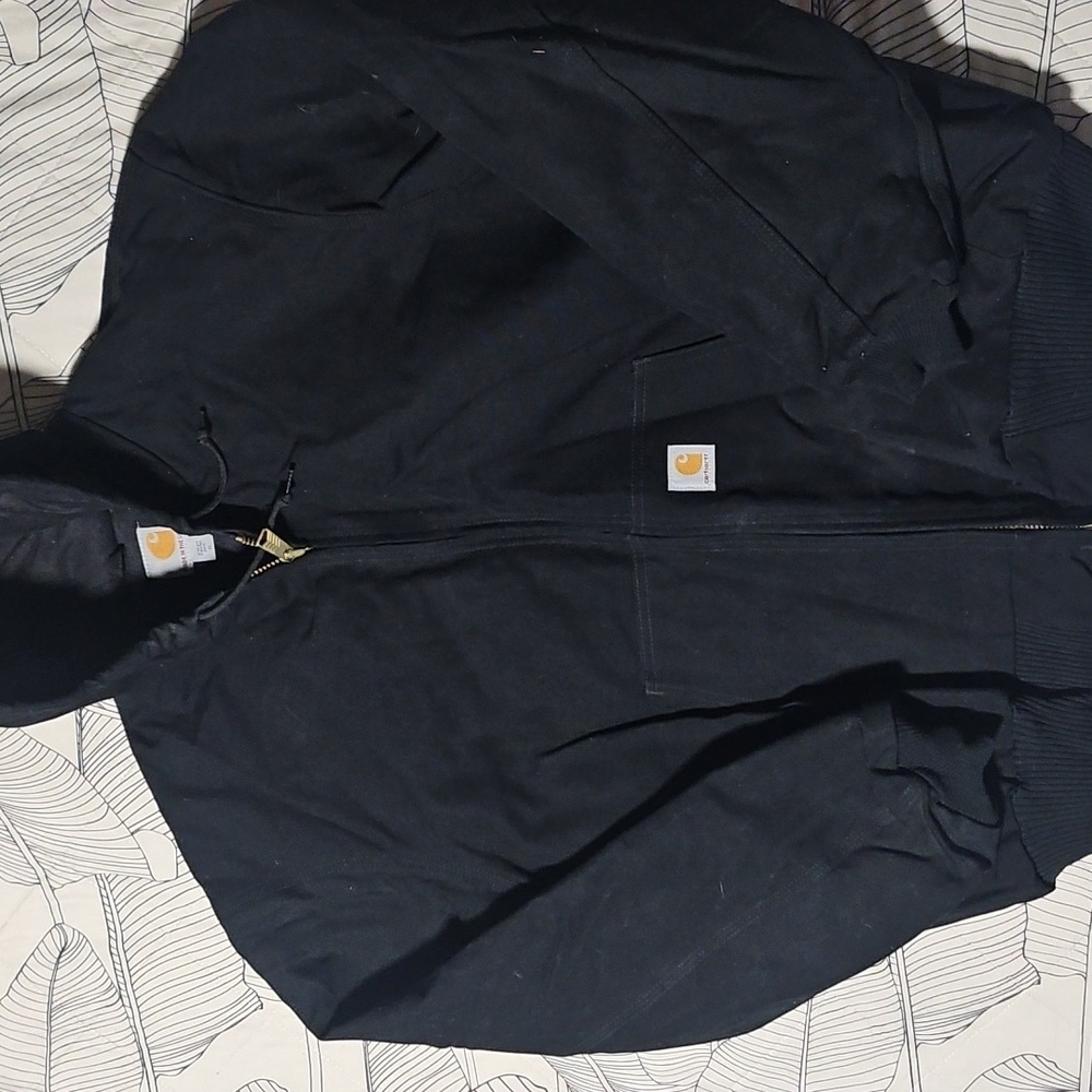 Carhartt Black Hooded Jacket XL